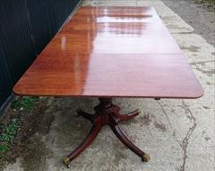 040320193 Pedestal Antique Dining Table 126½ long 54¼ deep 29½ high _7.JPG